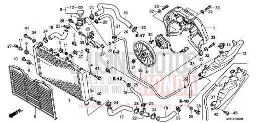 RADIATEUR CB600FA de 2010